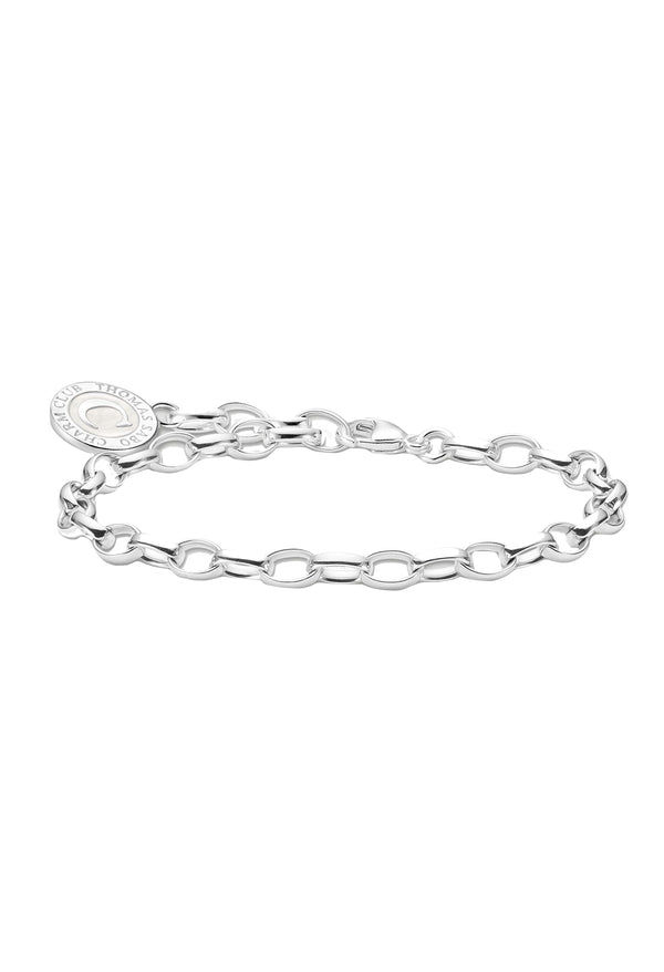 Thomas Sabo Members Charm Bracelet With White Coin in Silver