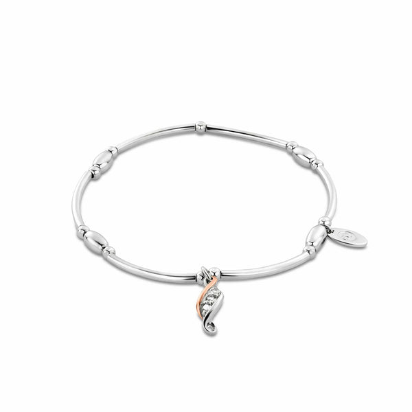 Clogau Past, Present, Future White Topaz Affinity Bracelet XX3SZ1