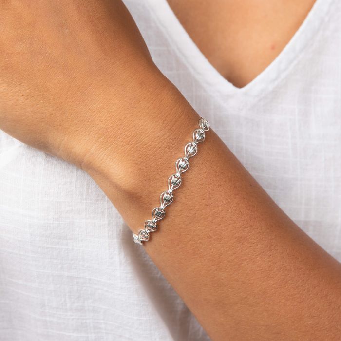 Laura Ashley Tulip Chain Bracelet Silver Plated by Laura Ashley