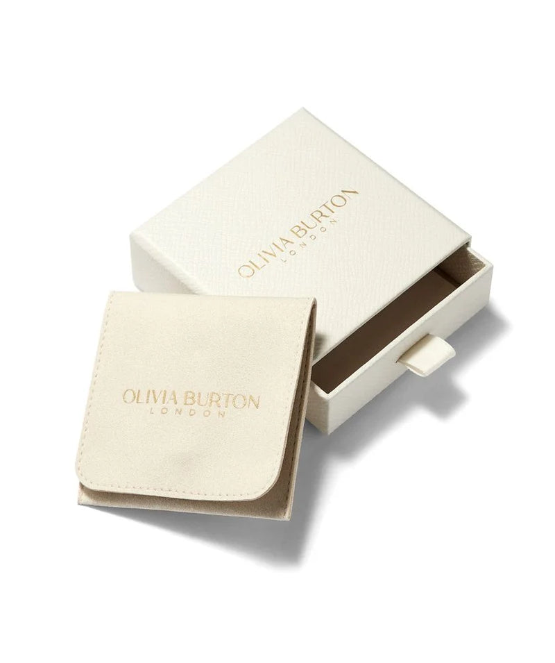Olivia Burton Honeycomb Link Necklace Stainless Steel Gold Plated