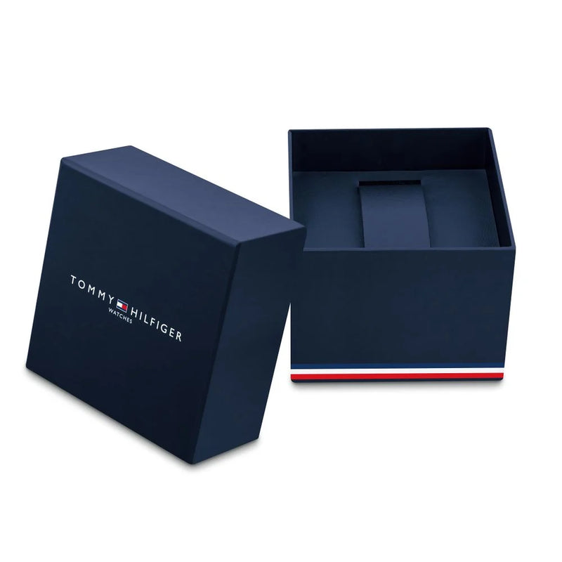 Tommy Hilfiger Mens Oceanic Black Dial Bracelet Watch Stainless Steel