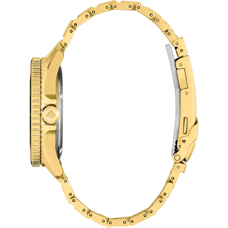 Citizen Mens Gold Plated Promaster Diver Green Dial Bracelet Watch BN0262-59W