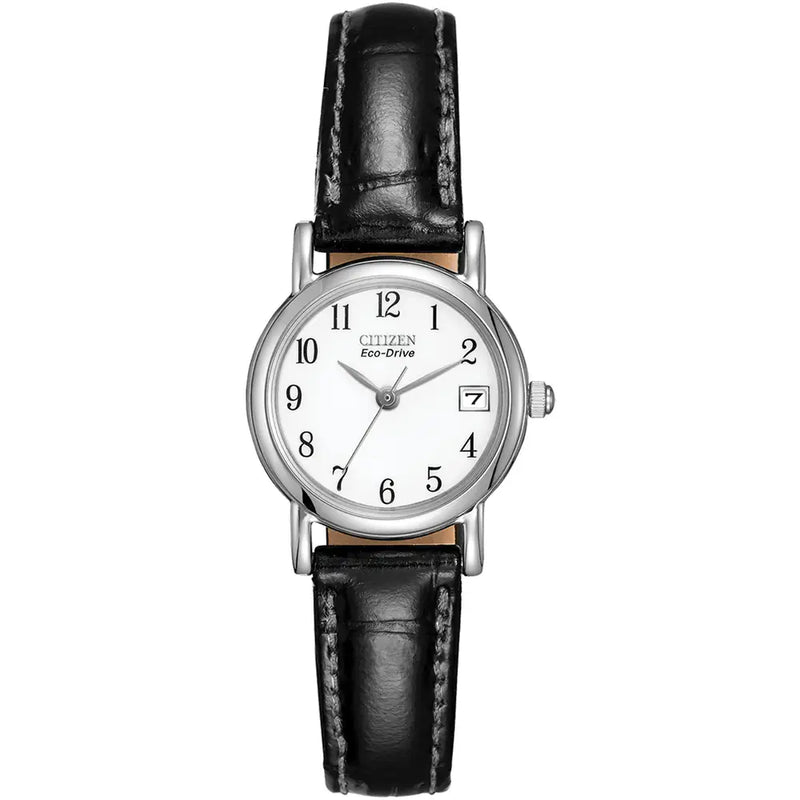 Citizen Ladies Stainless Steel White Numeral Dial Strap Watch EW1270-06A