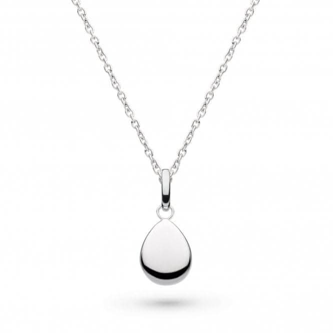 Kit Heath Coast Pebble Droplet Necklace in Silver