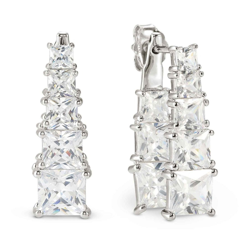 Nomination DAYTONIGHT Princess Cut Cubic Zirconia Earring Jackets 925 Silver