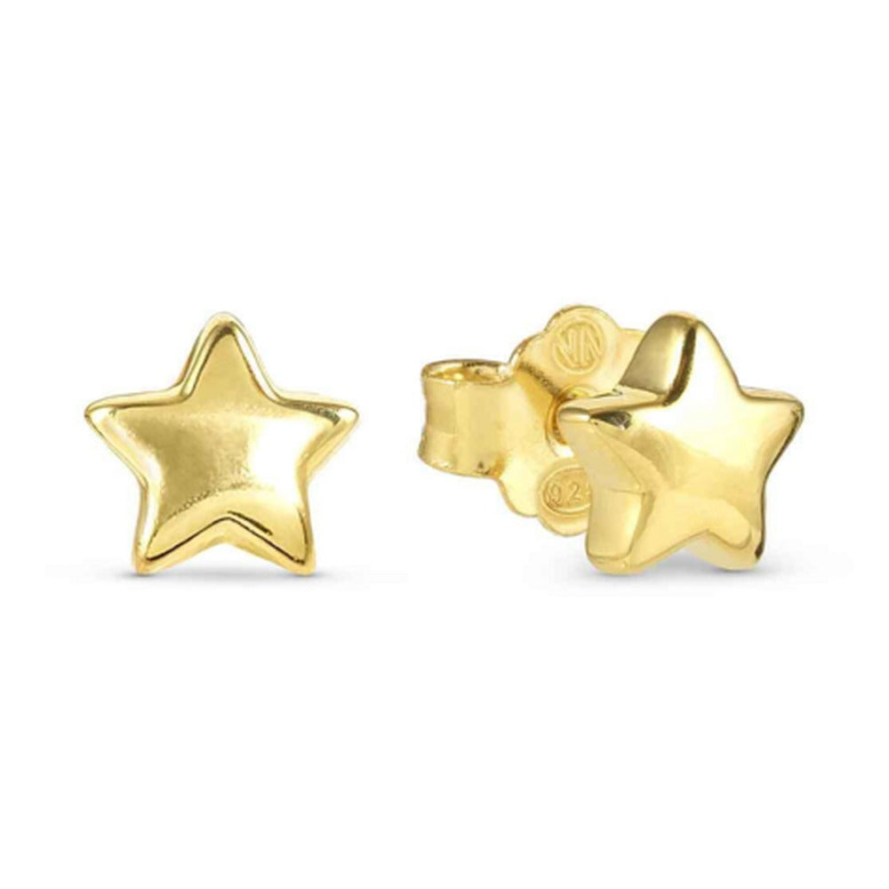 Nomination Armonica Star Stud Earrings Silver Gold Plated