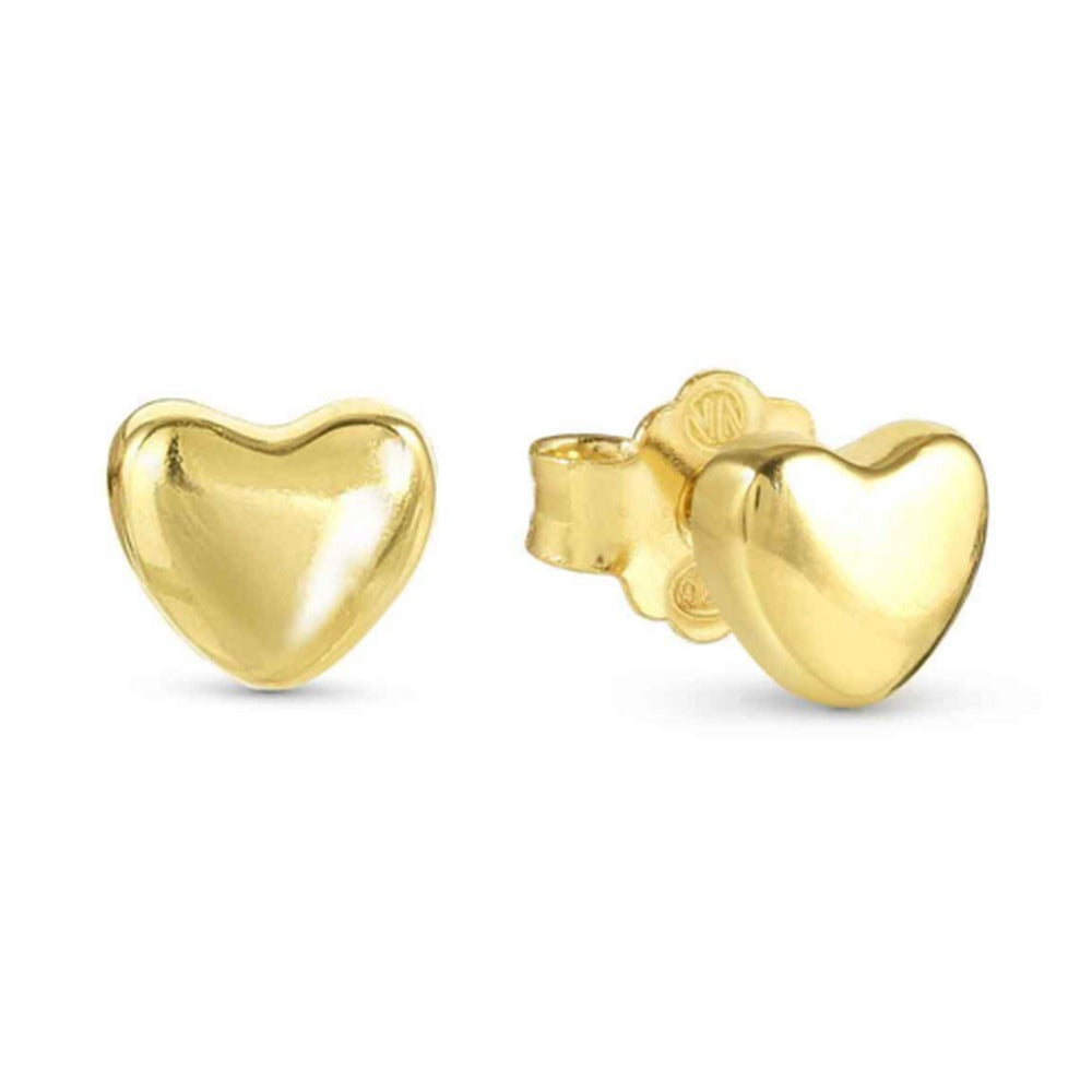 Nomination Armonica Heart Stud Earrings Silver Gold Plated