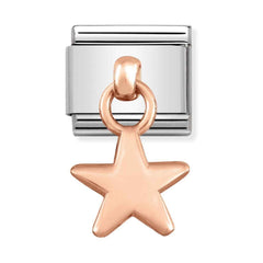 Nomination Composable Rose Gold STAR Drop Charm*