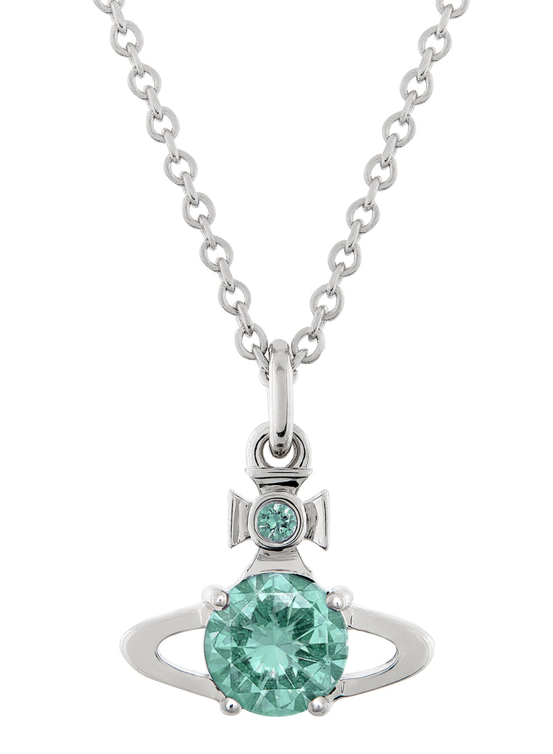 Light Turquoise CZ Necklace 63020095-02P655-