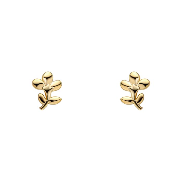 Laura Ashley Mini Albertine Rose Stud Earrings Gold Plated
