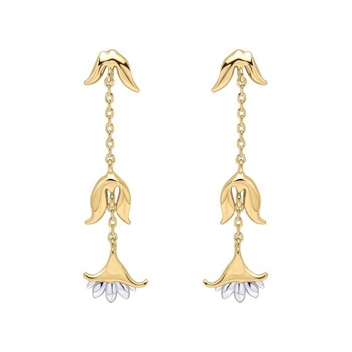 Laura Ashley Camelot Drop Earrings Gold Plated