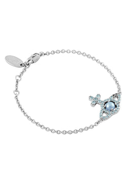Vivienne Westwood Olympia Light Blue Pearl Bracelet