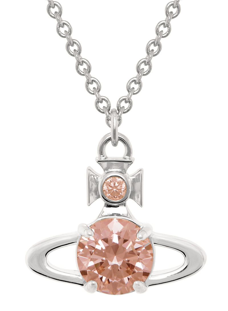 Vivienne Westwood Reina Large Pendant Necklace Blush CZ | OD's