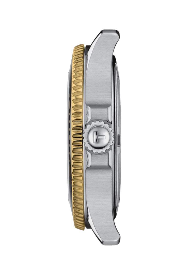 Tissot 36mm Seastar Black Dial Bracelet Watch
