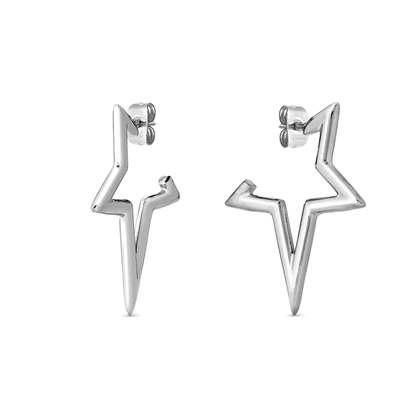 Ecclettica Star Half Hoop Earrings