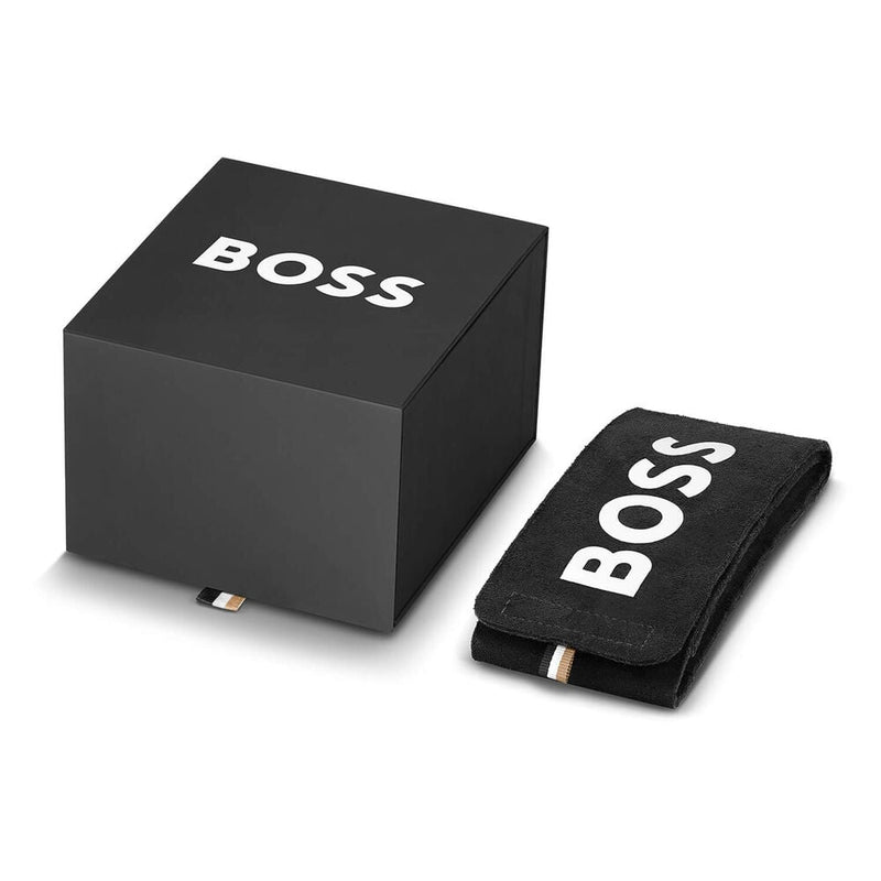 BOSS Ladies Two-Tone Mae Petite, Green Dial Bracelet Watch 1502822