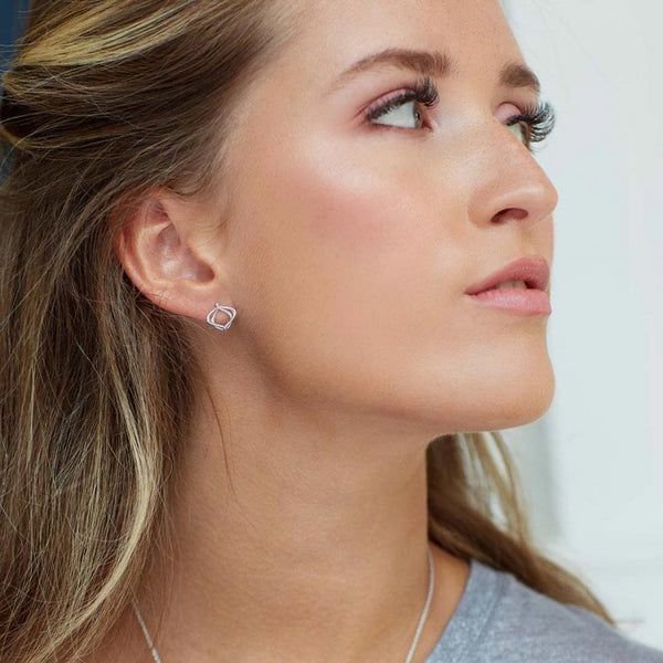 Kit Heath Alicia Petite Stud Earrings in Silver