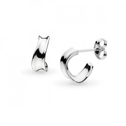 Kit Heath Serenity Semi Hoop Earrings in Silver