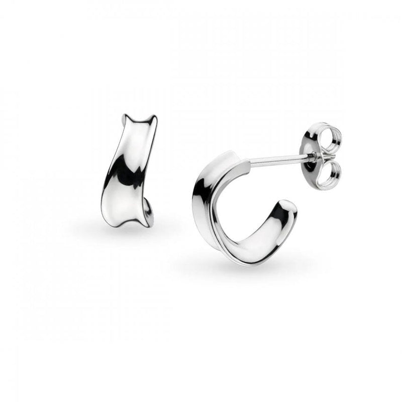 Kit Heath Serenity Semi Hoop Earrings in Silver