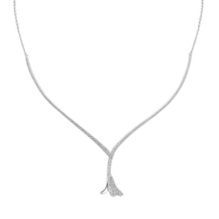Laura Ashley Floribunda Necklace Silver Plated by Laura Ashley