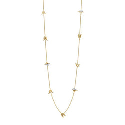 Laura Ashley Camelot Long Necklace Gold Plated by Laura Ashley