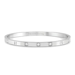 Nomination Pretty Bangles CZ Square in Stainless Steel