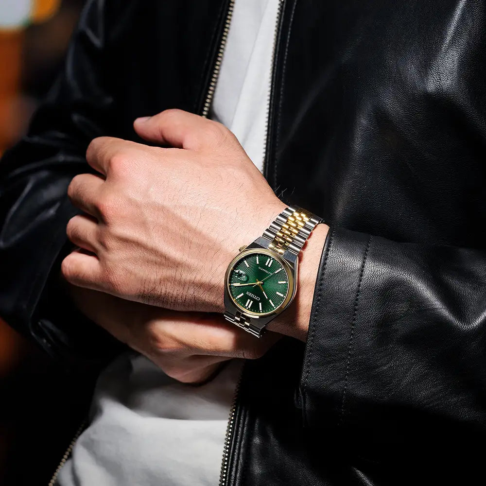 Citizen Men's Two Tone Tsuyosa Green Dial Automatic