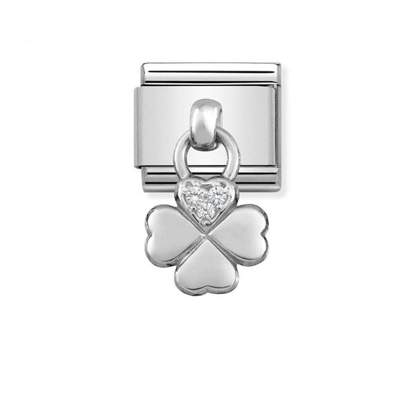 Nomination Composable Classic Link Four-Leaf Clover in Stainless Steel & Silver 925 *