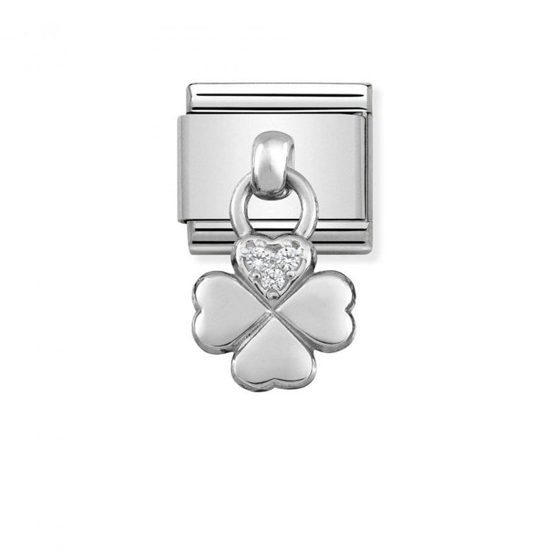 Nomination Composable Classic Link Four-Leaf Clover in Stainless Steel & Silver 925 *