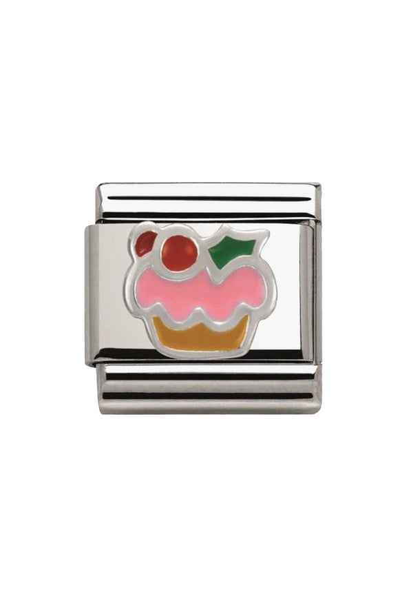 Nomination Composable Christmas Cupcake Link Charm 925