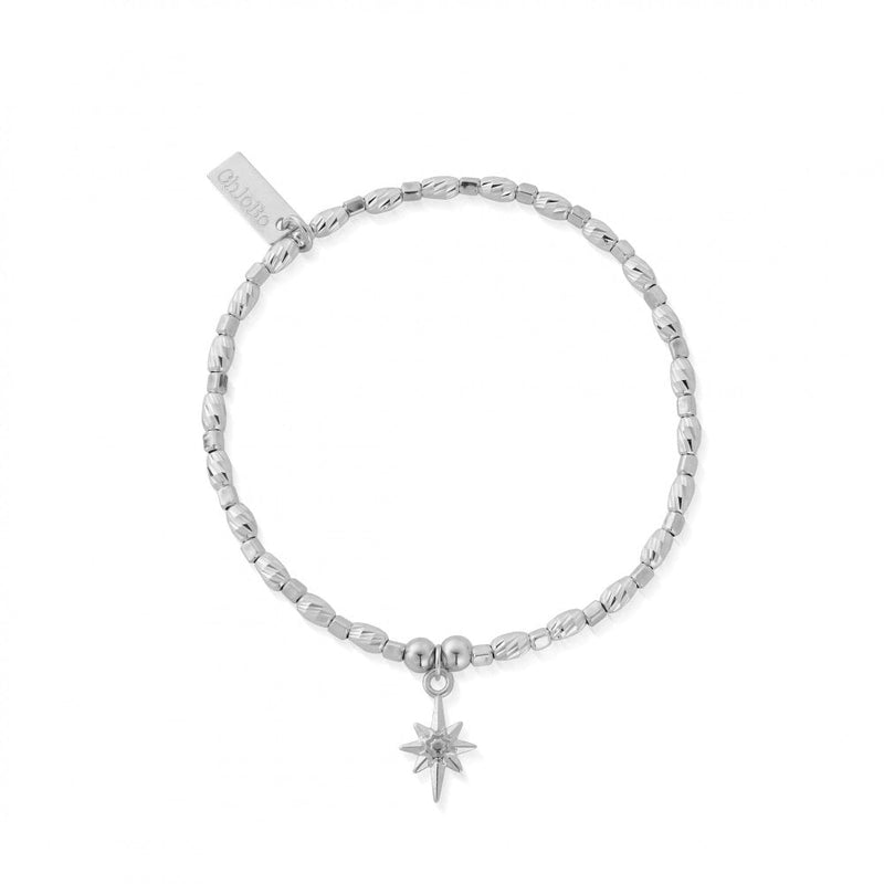 The ChloBo Soul Glow Lucky Star Bracelet, a silver metal bracelet from ChloBo, available at OD’s Jewellers in St Helens.
