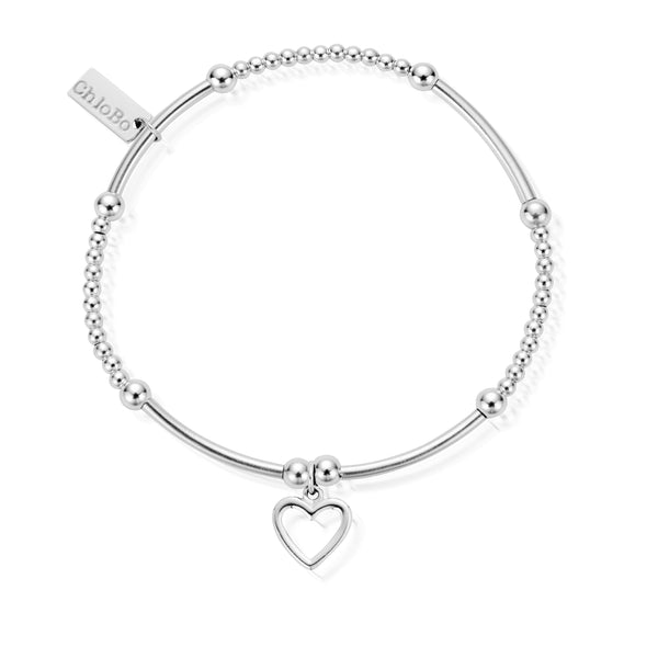 The ChloBo CM Open Heart Bracelet, a silver sterling bracelet from ChloBo in bracelets, available at OD’s Jewellers in St Helens.