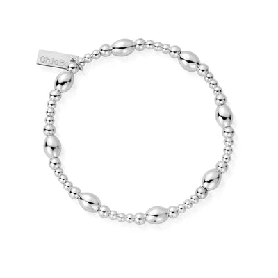 ChloBo Cute Oval Bracelet in Silver