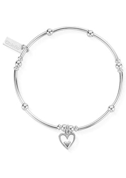 ChloBo Mini Noodle Ball Heart in Heart Bracelet