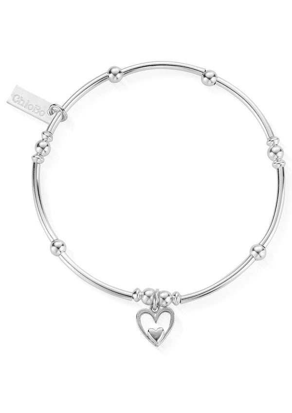 ChloBo Mini Noodle Ball Heart in Heart Bracelet