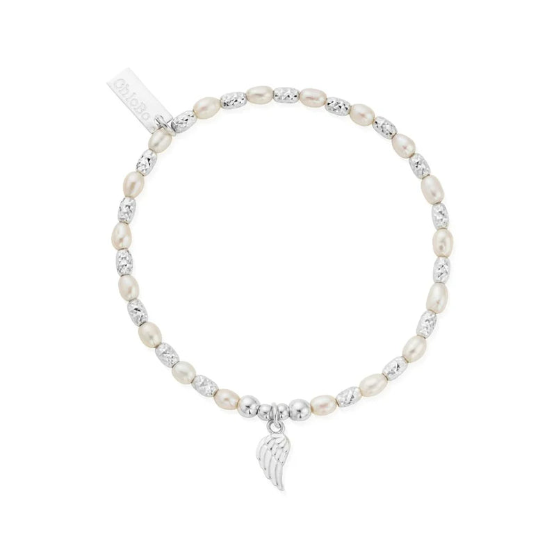 The ChloBo Forever and Aways bracelet, a white pearl and sterling silver bracelet from ChloBo, available at OD’s Jewellers in St Helens