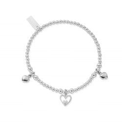 The ChloBo Triple Heart Bracelet, a silver sterling jewelry bracelet from ChloBo, available at OD’s Jewellers in St Helens.
