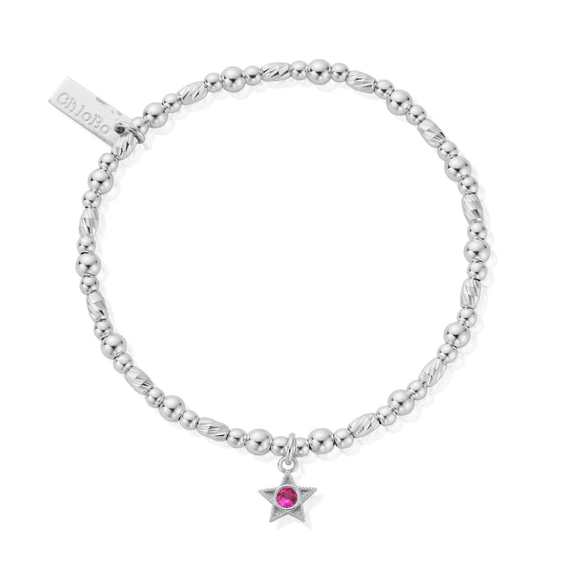 The ChloBo July Birthstone Bracelet, a silver sterling bracelet from ChloBo, available at OD’s Jewellers in St Helens
