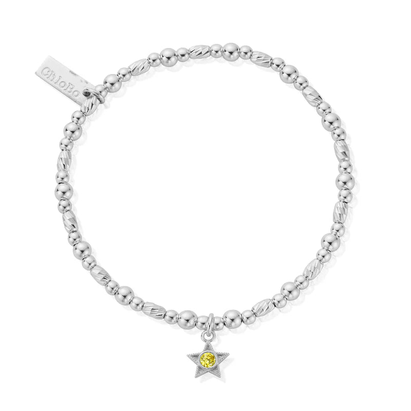 The ChloBo November Birthstone Bracelet, a silver sterling silver bracelet from ChloBo, available at OD’s Jewellers in St Helens.