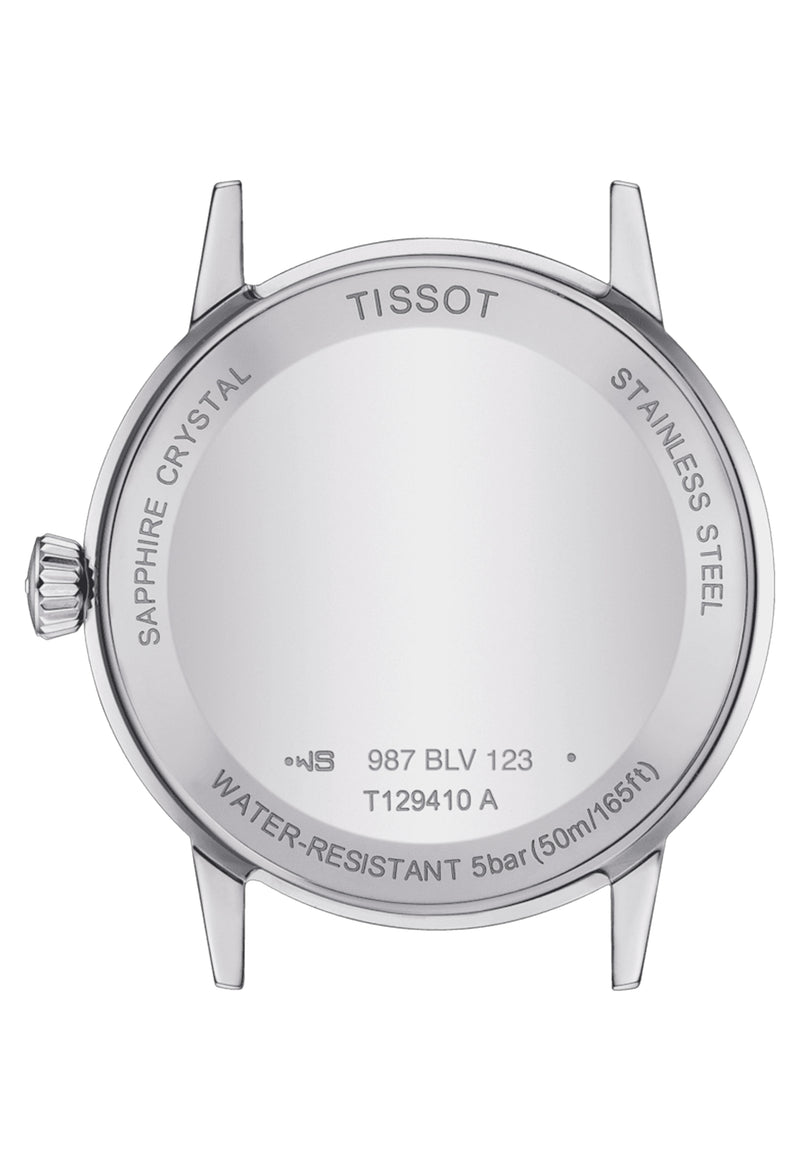 Mens Tissot Silver Dial Classic Dream Bracelet Watch Stainless Steel