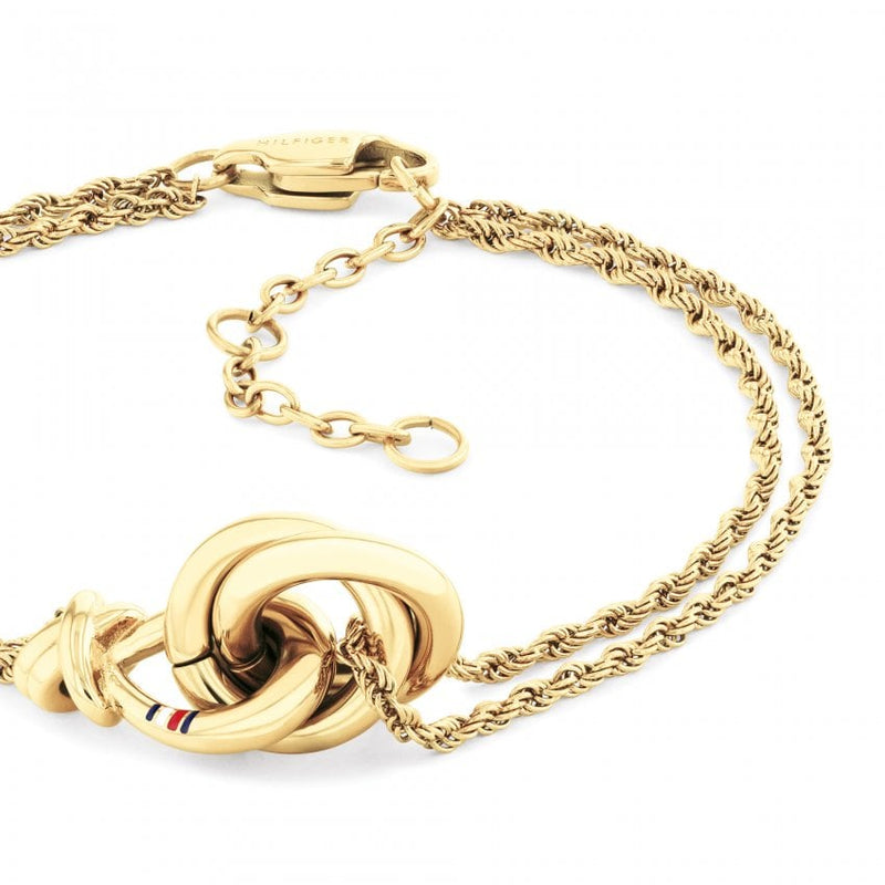 Tommy Hilfiger Gold Plated Nautical Knot Bracelet 2780991
