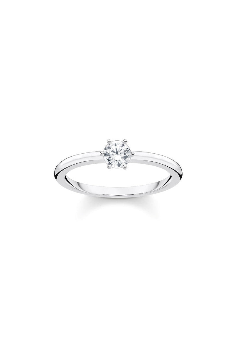 Thomas Sabo Single Stone Ring (Size 54)