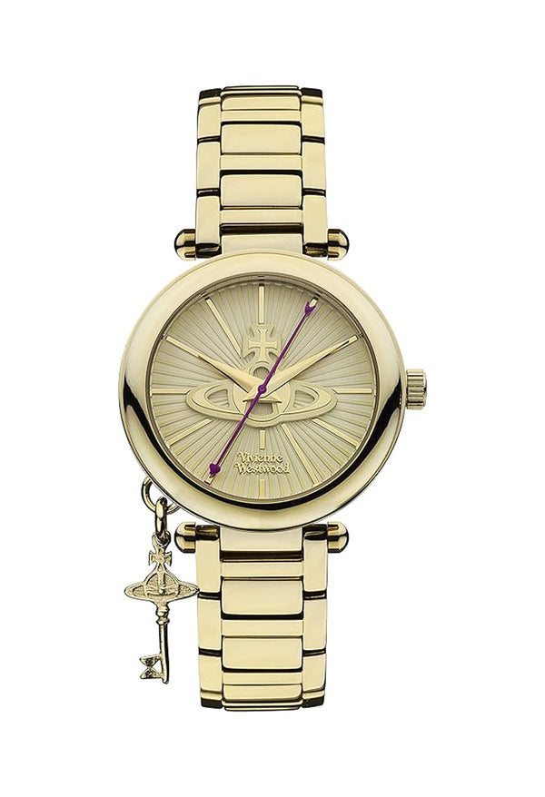 The Vivienne Westwood Kensington Watch, a gold-tone metal watch from Vivienne Westwood, available at OD’s Jewellers in St Helens.