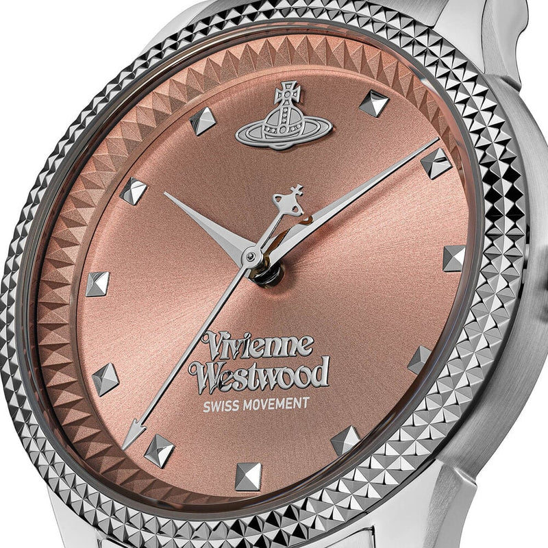 Vivienneドクロリストウォッチ Vivienne Westwood Stainless Steel Little Seymour Dusty Dial Bracelet W