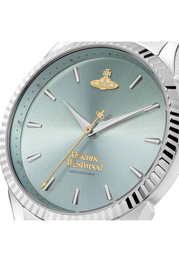 Vivienne Westwood Ladies Seymour Blue Dial Watch Stainless