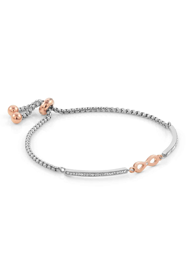 Nomination Milleluci Infinity Bracelet Stainless Steel Rose Gold Plated PVD
