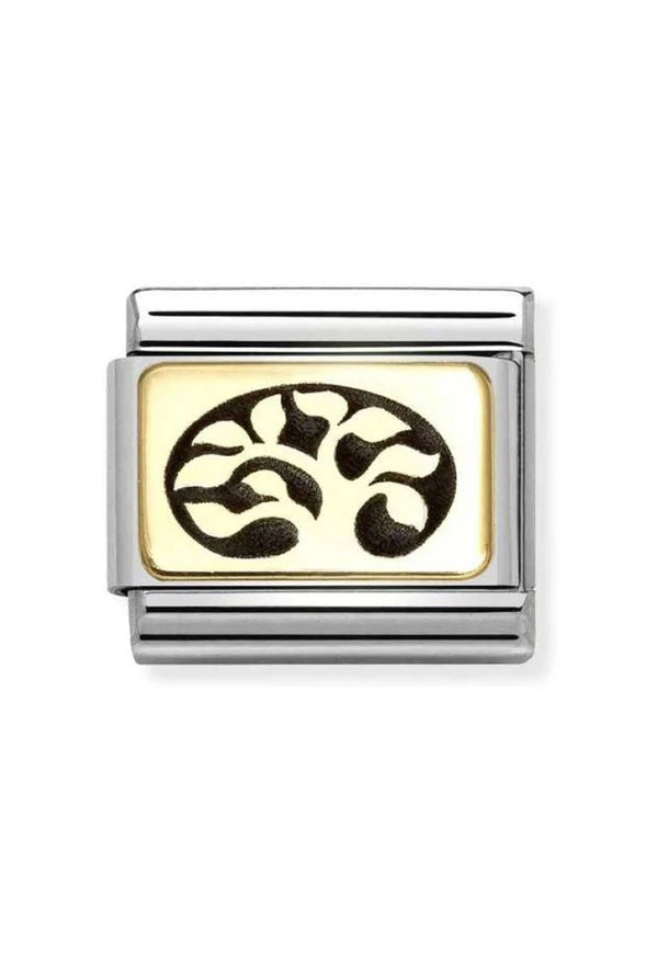 Nomination Composable Classic Link Tree Of Life in Gold