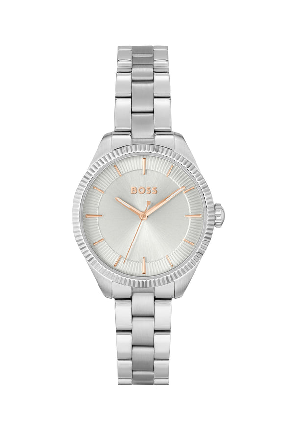 BOSS Ladies Sage Silver Dial Bracelet Stainless Steel Watch