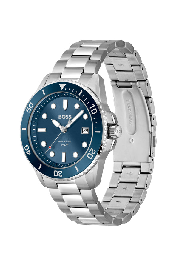 BOSS Gents Ace Blue Dial Bracelet Watch