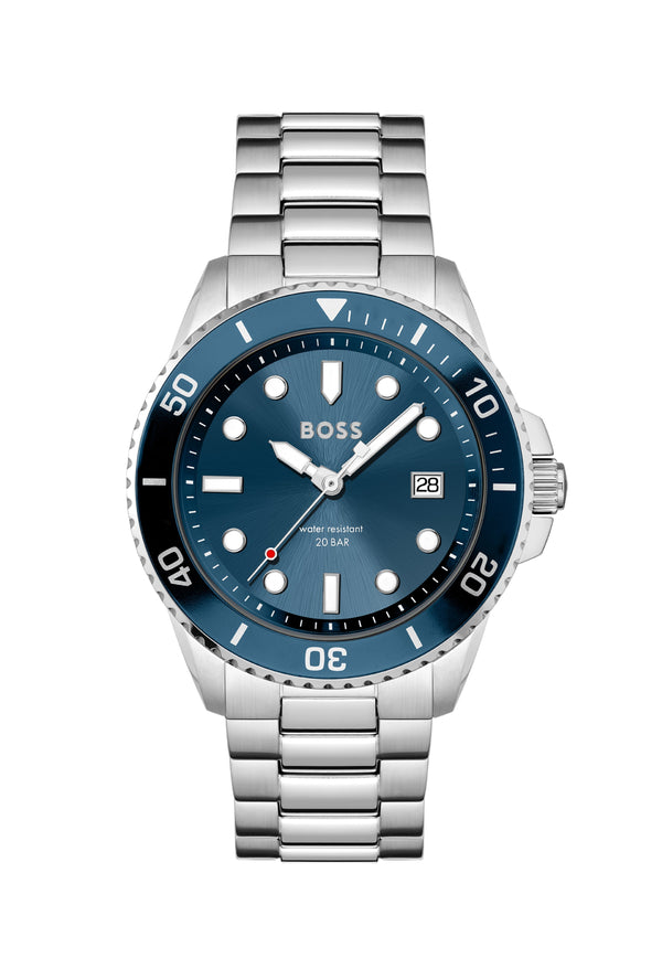 BOSS Gents Ace Blue Dial Bracelet Watch